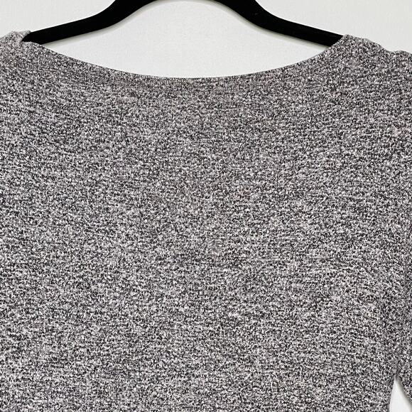 C9 by Champion Yoga Top Knit Long Sleeve Open Back Pullover Heather Gray XS - Picture 3 of 10